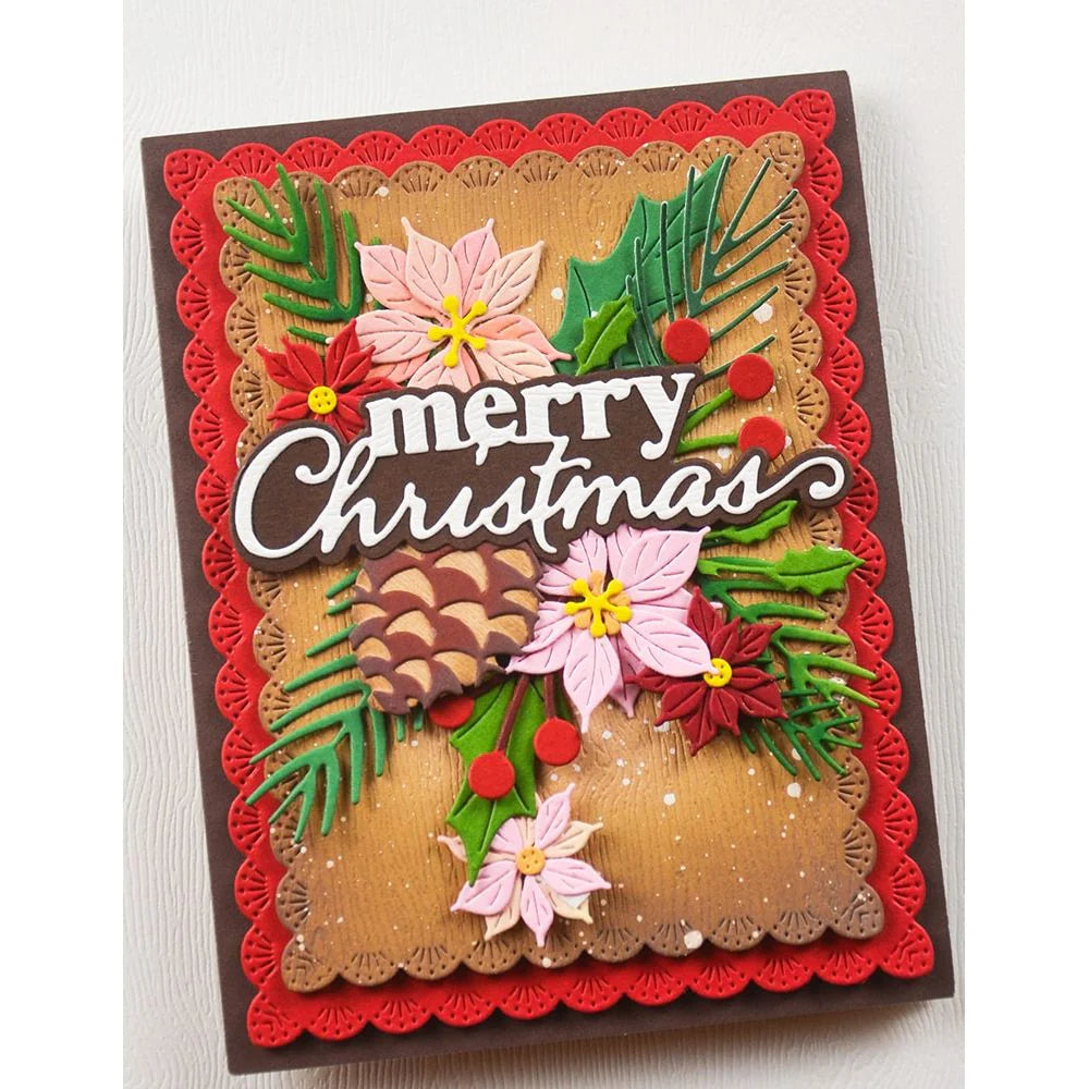 Memory Box - Merry Christmas Stylish Script Die Set