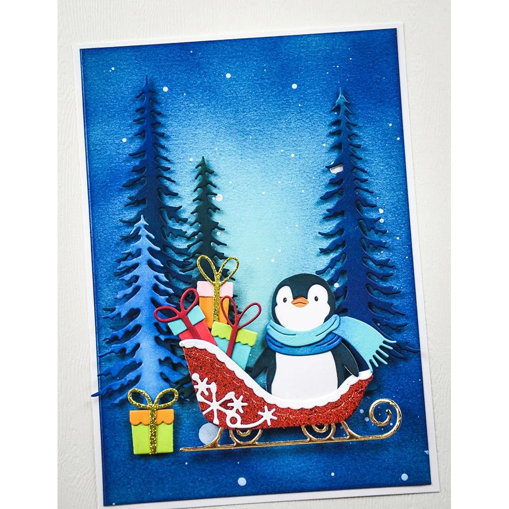 Memory Box - Tall Evergreen Trees Die Set