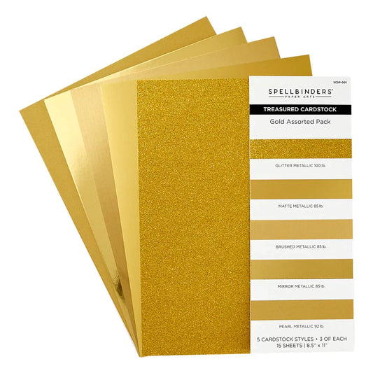 Spellbinders - Treasured Cardstock - Gold Assortment