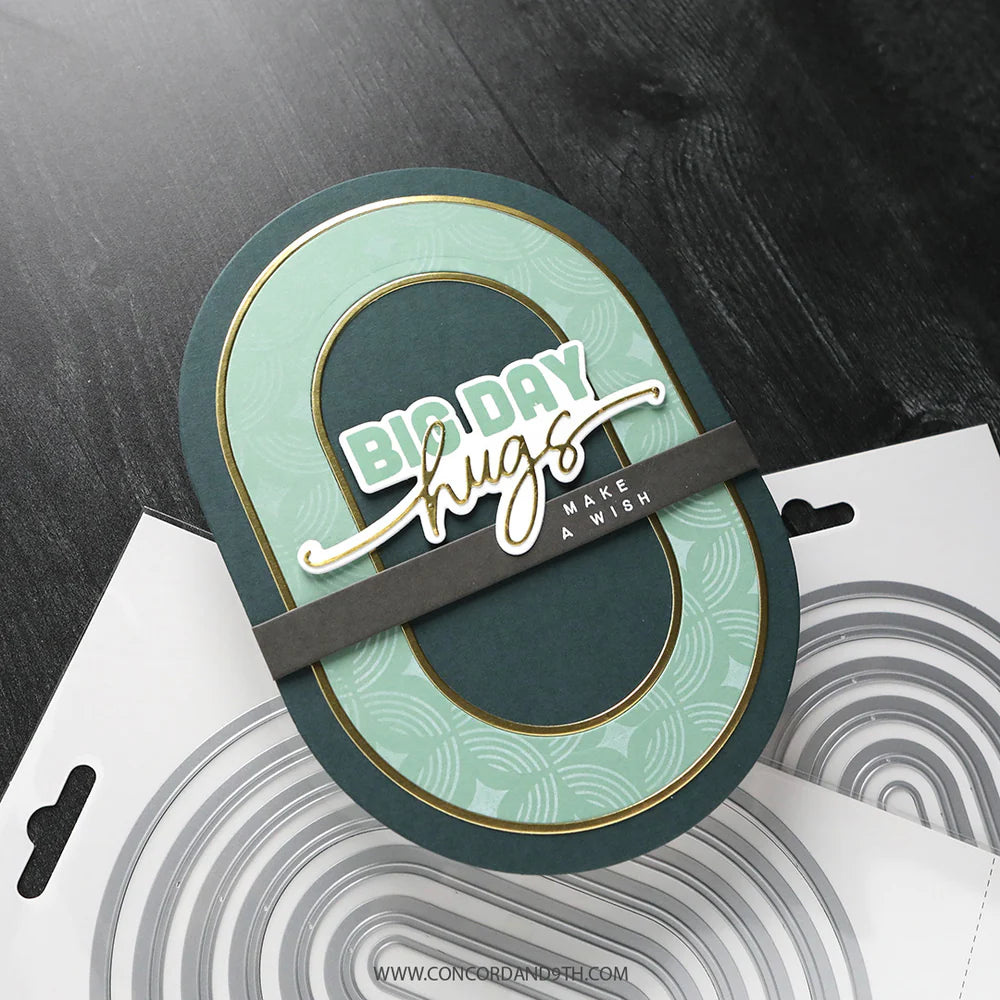 Concord & 9th - A7 Oval Basics Die Set by Kristina Werner