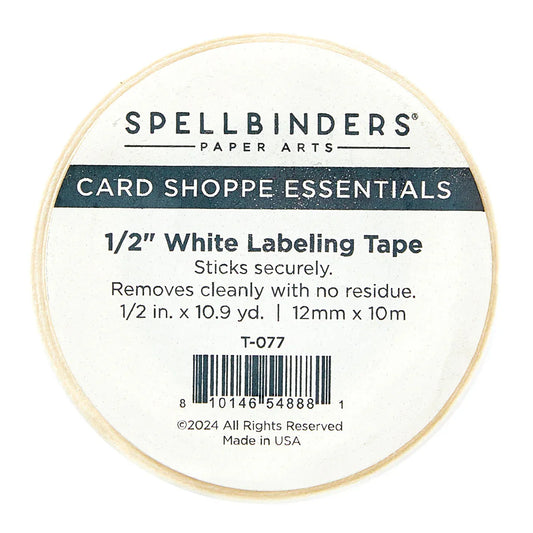 Spellbinders Labeling Tape 1/2"-White