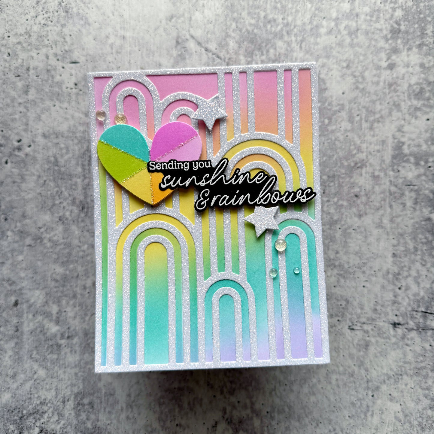 Pinkfresh - You Are My Rainbow Stamp & Die Bundle