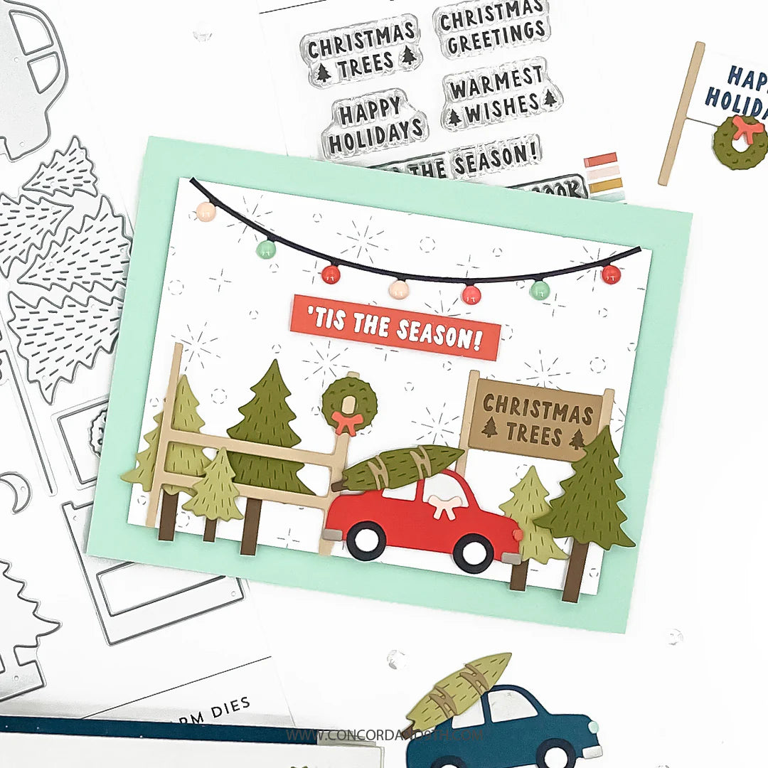 Concord & 9th - Accordion Tree Farm Stamp & Die Bundle