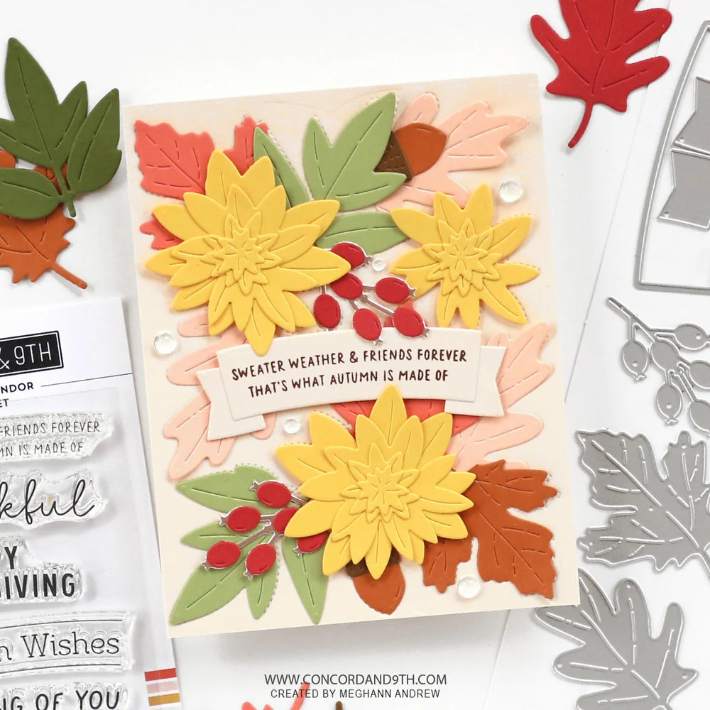 Concord & 9th - Autumn Splendour Stamp & Die Bundle