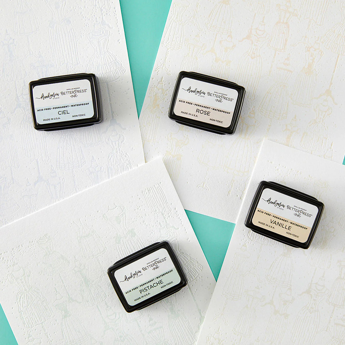 Spellbinders - BetterPress Ink - Blushing Macarons by Frank Garcia
