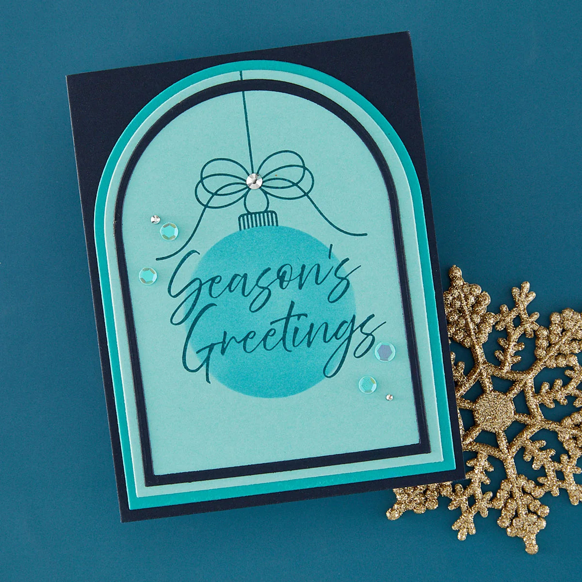 Spellbinders - Tied with Cheer Press + Foil Plate & Stencil Bundle