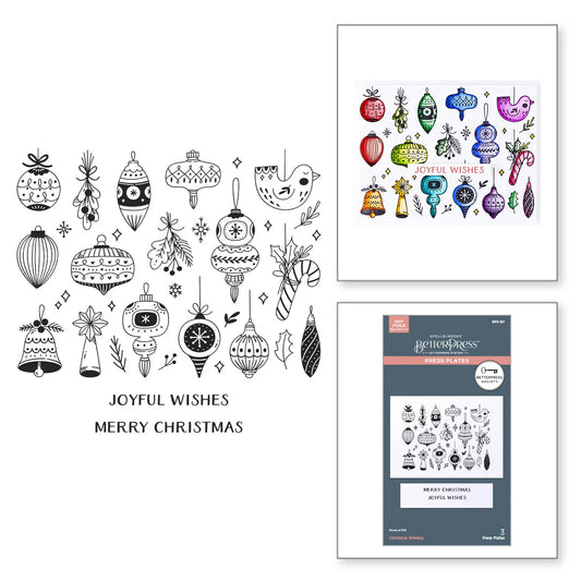 Spellbinders - BetterPress - Christmas Whimsy Press Plate & Die Bundle