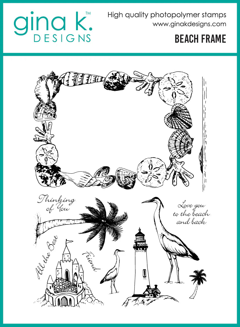 Gina K. - Beach Frame Stamp & Die Bundle