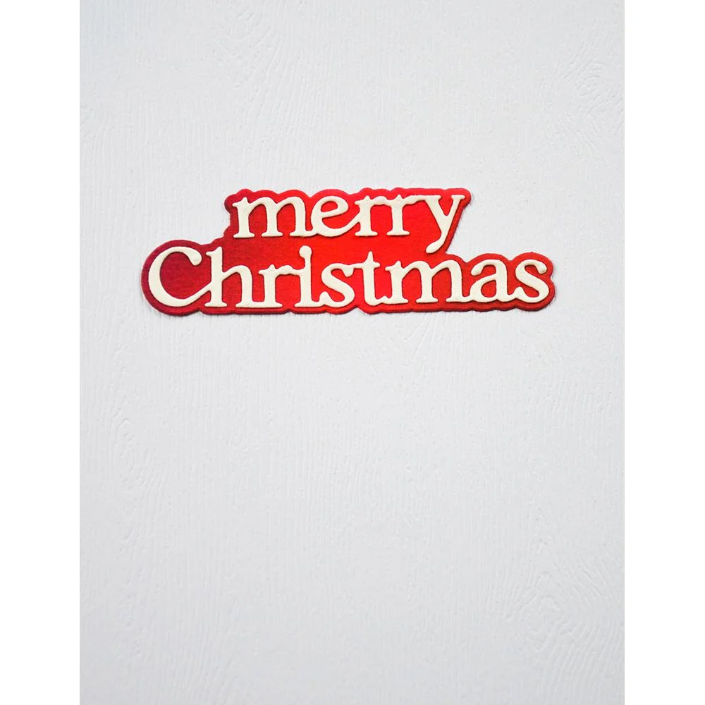 Birch Press Design - Merry Christmas Dapper Script Die Set