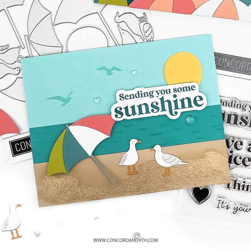 Concord & 9th - Beach Day Stamp & Die Bundle
