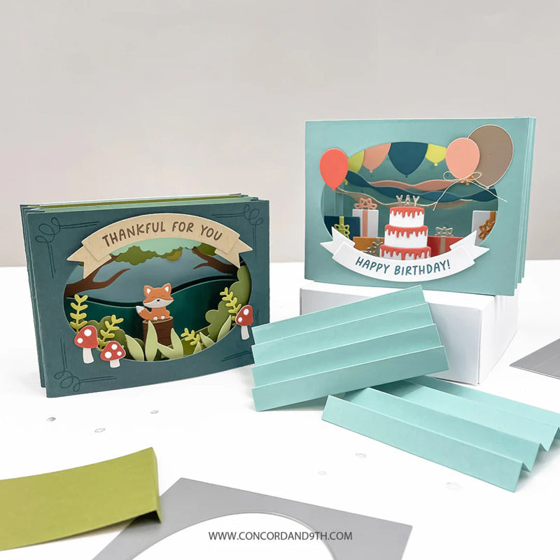 Concord & 9th - Accordion Card Base Die Set