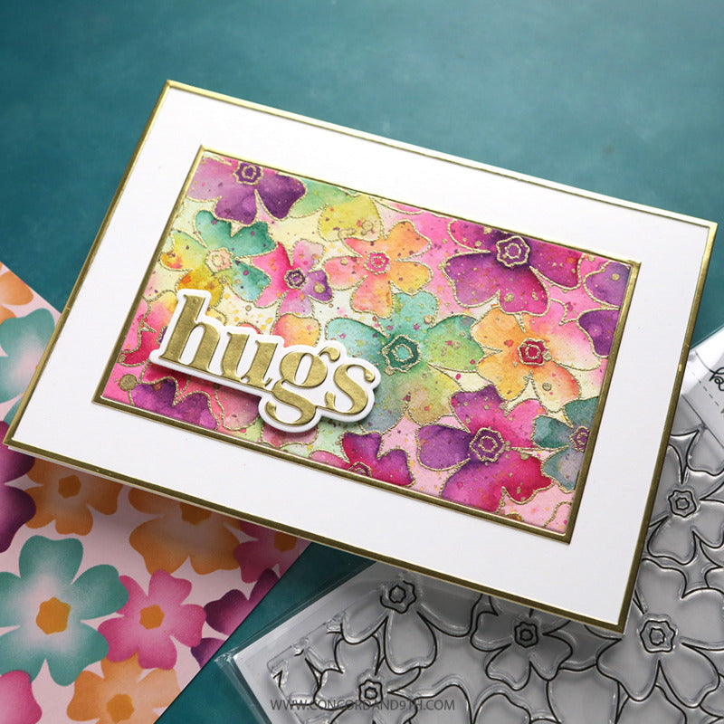 Concord & 9th - Pretty Posies Background Stamp by Kristina Werner