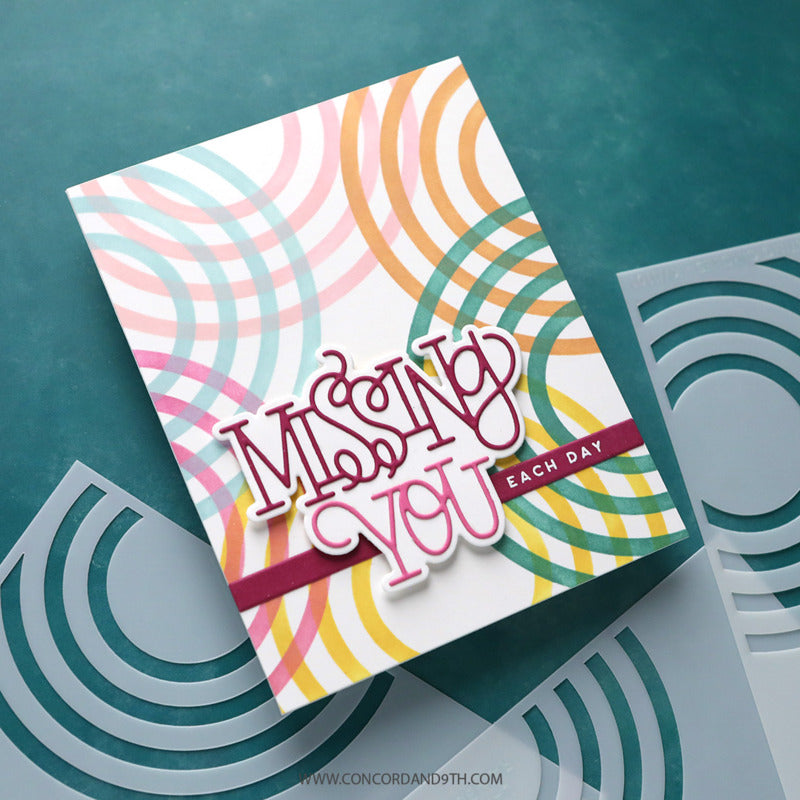 Concord & 9th - Radiating Circles Stencil Set by Kristina Werner