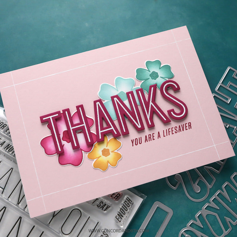 Concord & 9th - Thank You Words Die Set by Kristina Werner