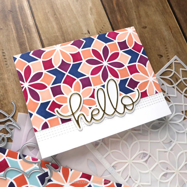 Concord & 9th - Thick and Thin Hello Die Set by Kristina Werner