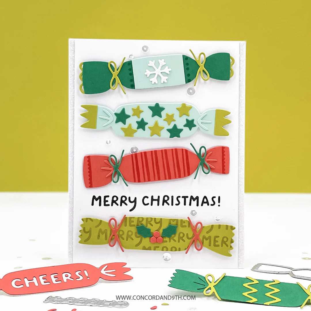 Concord & 9th - Christmas Crackers Stamp & Die Bundle