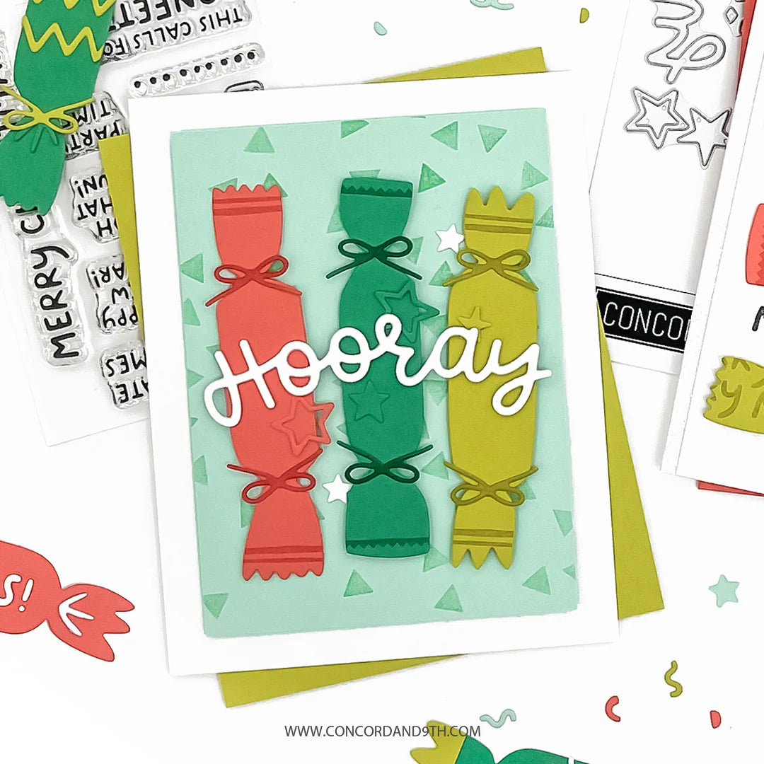 Concord & 9th - Christmas Crackers Stamp & Die Bundle
