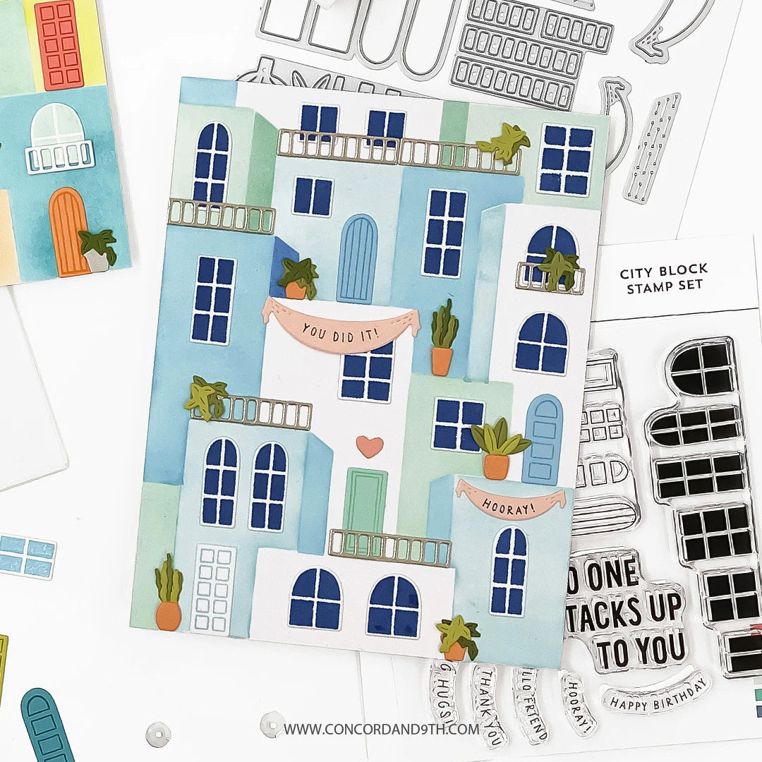 Concord & 9th - City Block Stamp, Stencil & Die Bundle