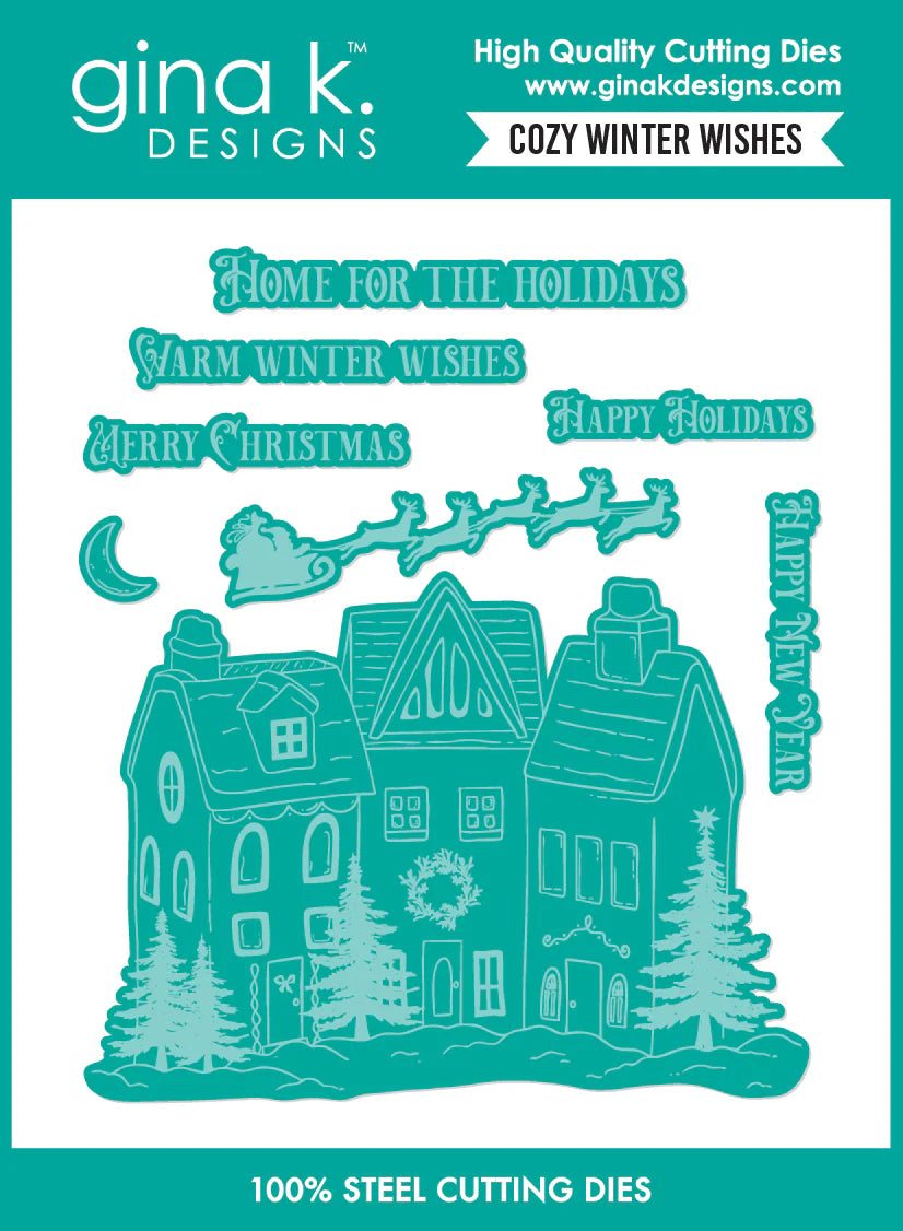Gina K. - Cozy Winter Wishes Stamp & Die Bundle