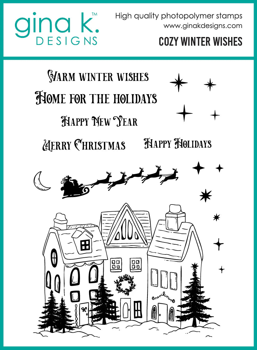 Gina K. - Cozy Winter Wishes Stamp & Die Bundle
