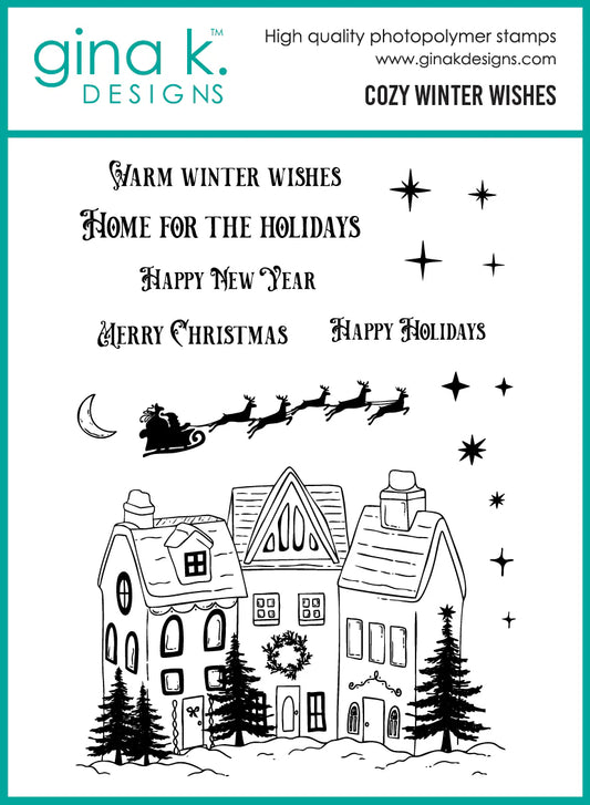 Gina K. - Cozy Winter Wishes Stamp & Die Bundle
