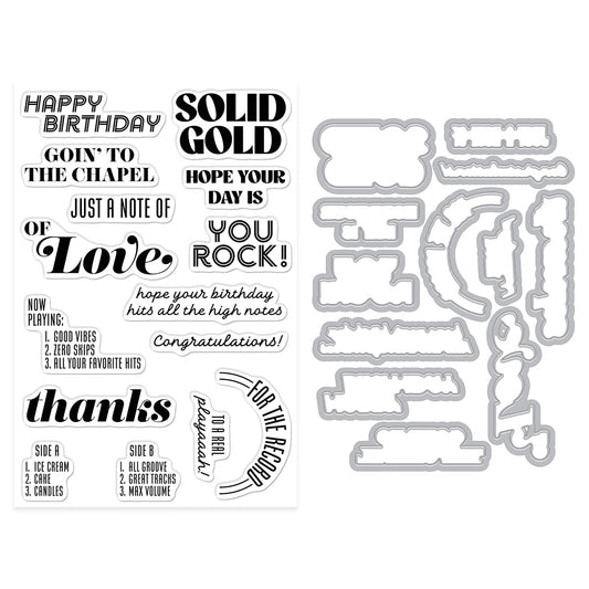 Hero Arts - Solid Gold Stamp & Cut Bundle