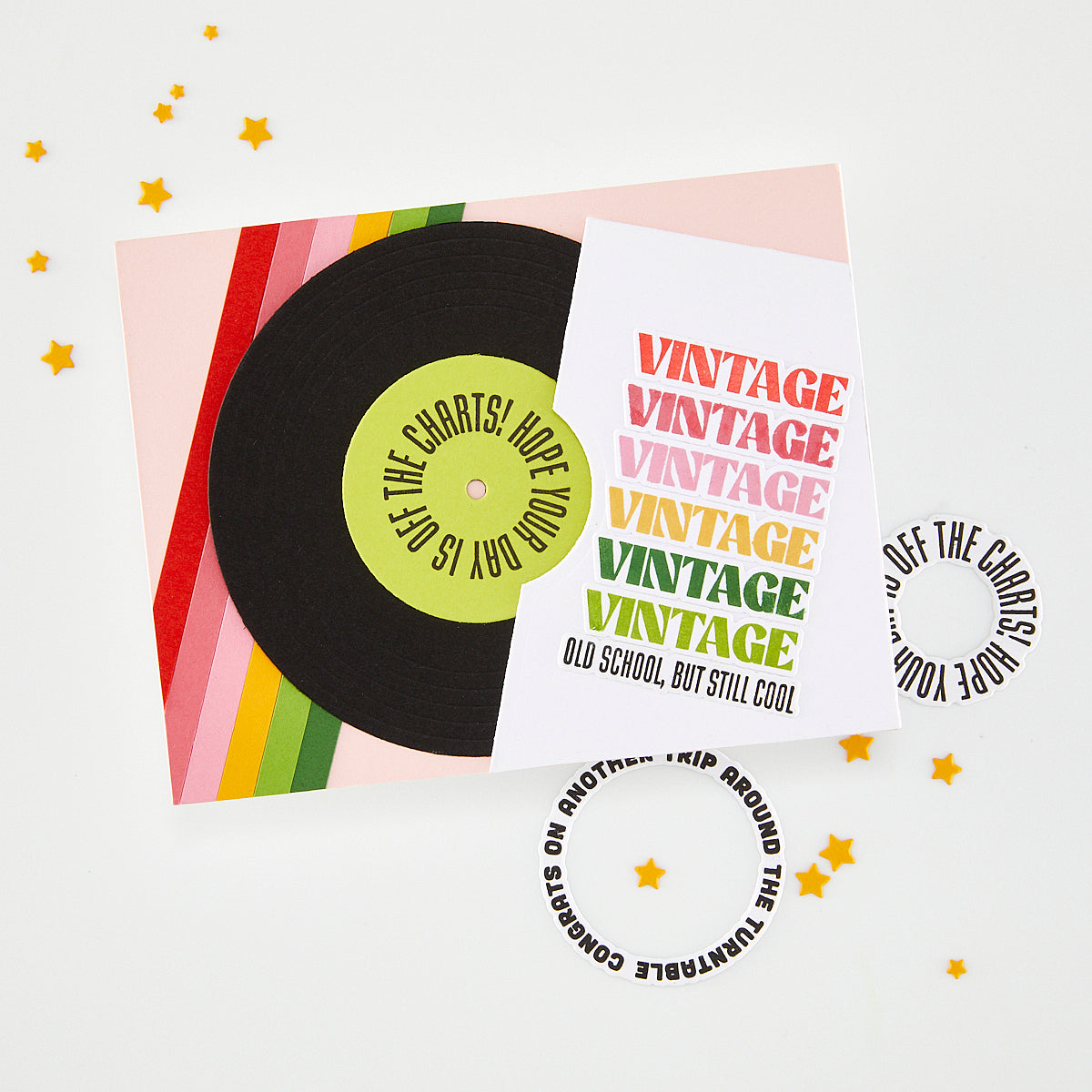 Hero Arts - Vintage Vinyl Stamp & Cut Bundle