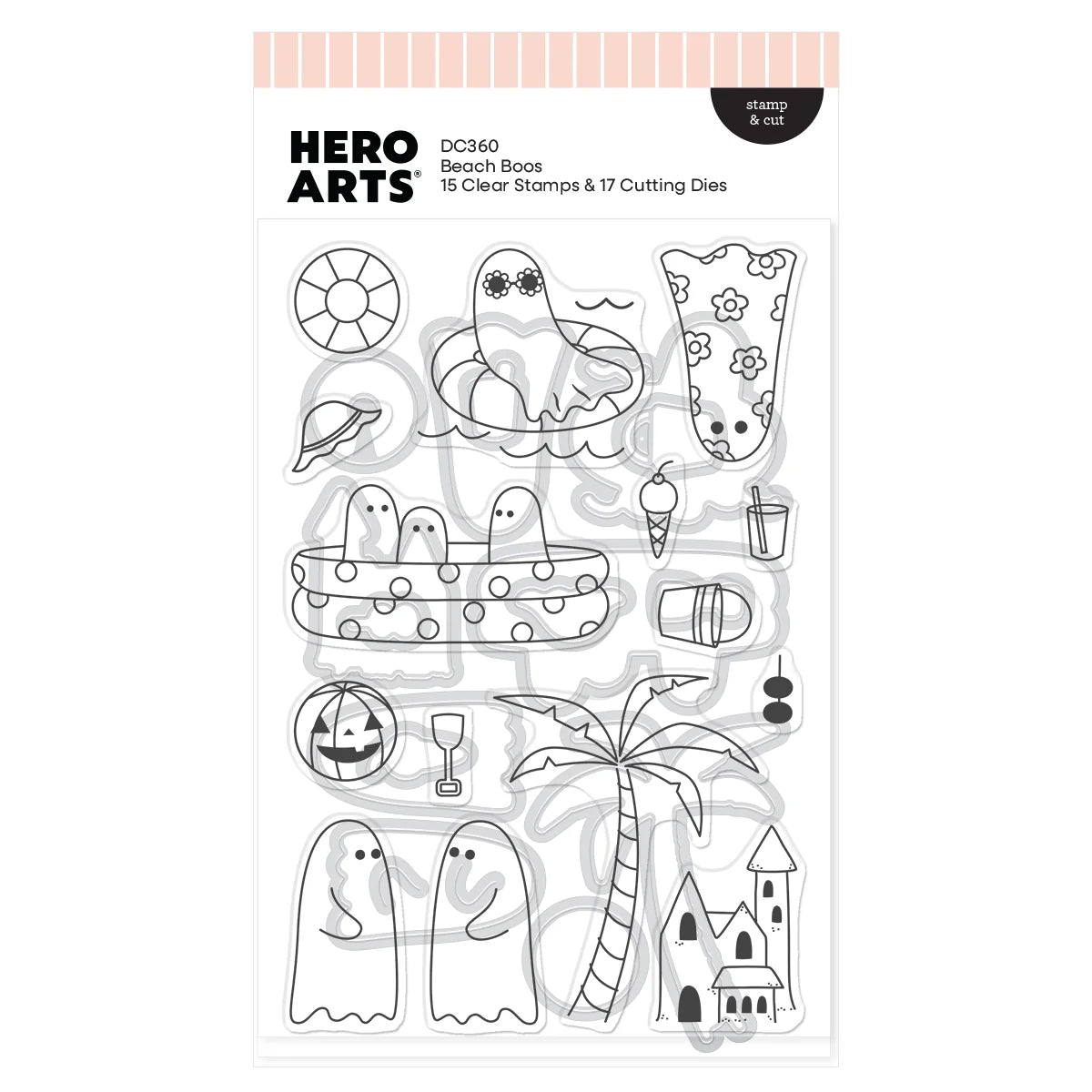 Hero Arts - Beach Boos Stamp & Cut Bundle