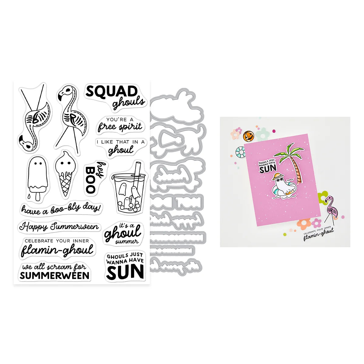 Hero Arts - Ghoul Summer Stamp & Cut Bundle