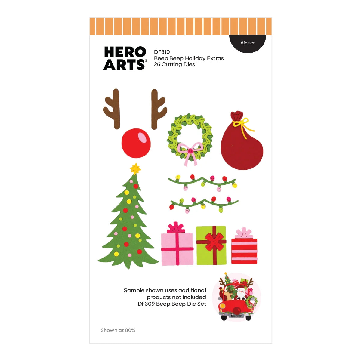 Hero Arts - Beep Beep Holiday Extras Die Set