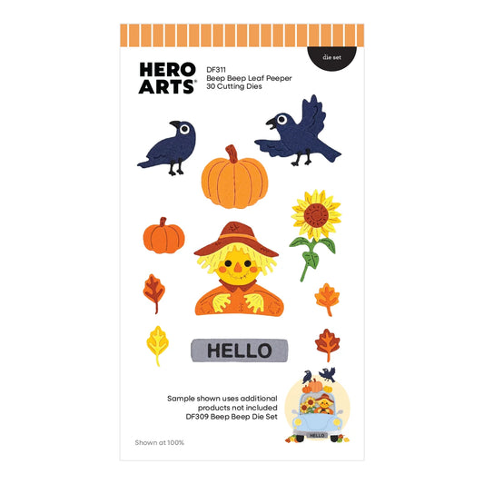 Hero Arts - Beep Beep Leaf Peeper Die Set
