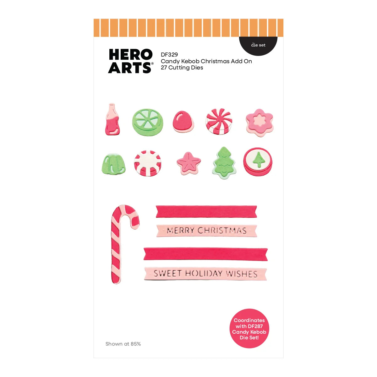 Hero Arts - Candy Kebob Christmas Add-On Die Set