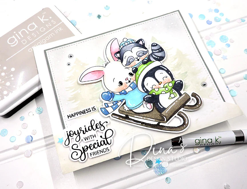 Gina K. - Furry Flurries Stamp & Die Bundle