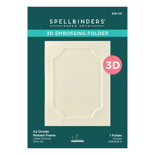 Spellbinders - 3D Embossing Folder - A2 Orante Molded Frame
