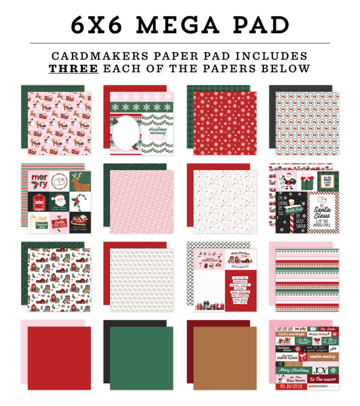 Echo Park - North Pole Christmas - Mega 6x6 Paper Pad