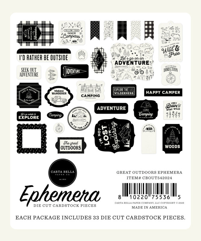 Carta Bella - Great Outdoors - Ephemera