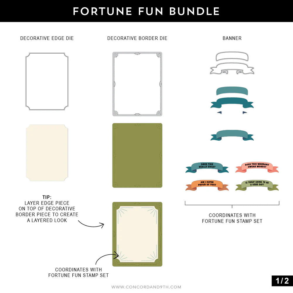 Concord & 9th - Fortune Fun Stamp & Die Bundle