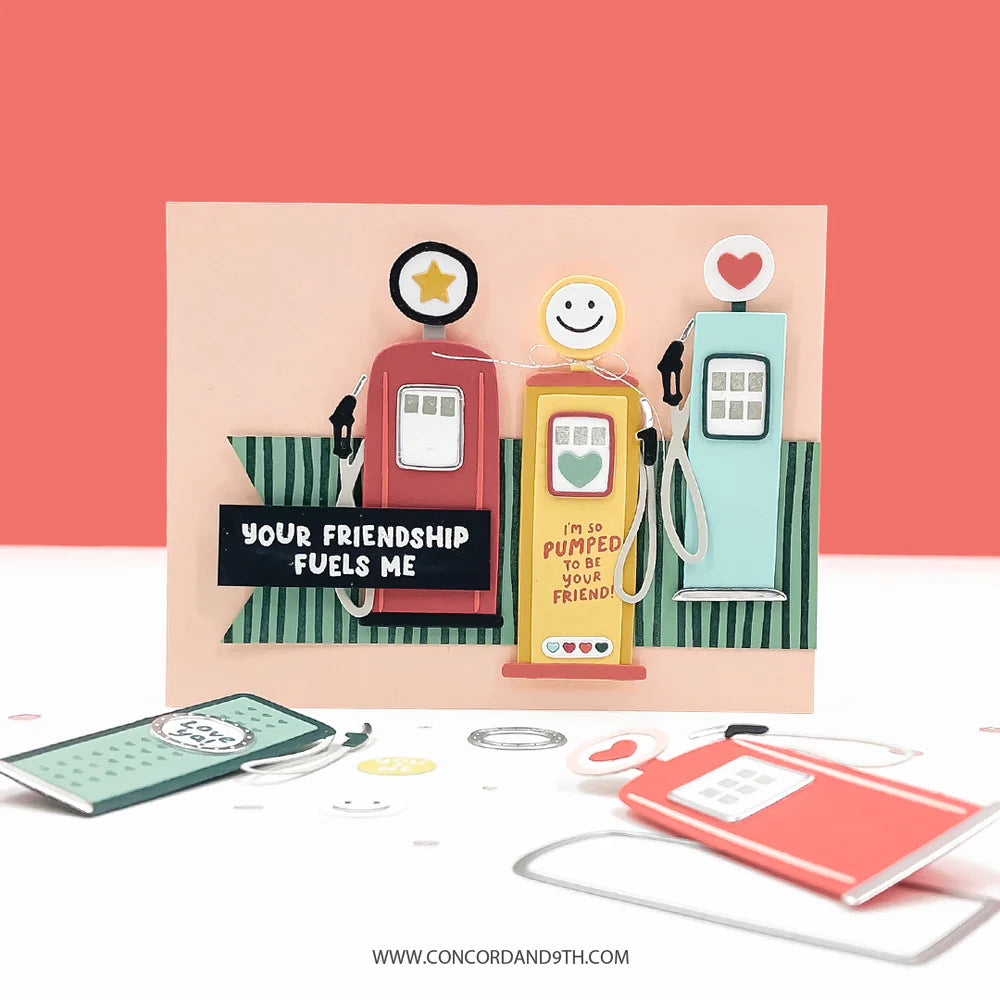 Concord & 9th - Fueled With Love Stamp & Die Bundle