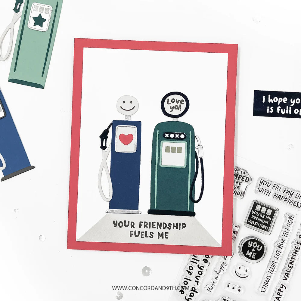 Concord & 9th - Fueled With Love Stamp & Die Bundle