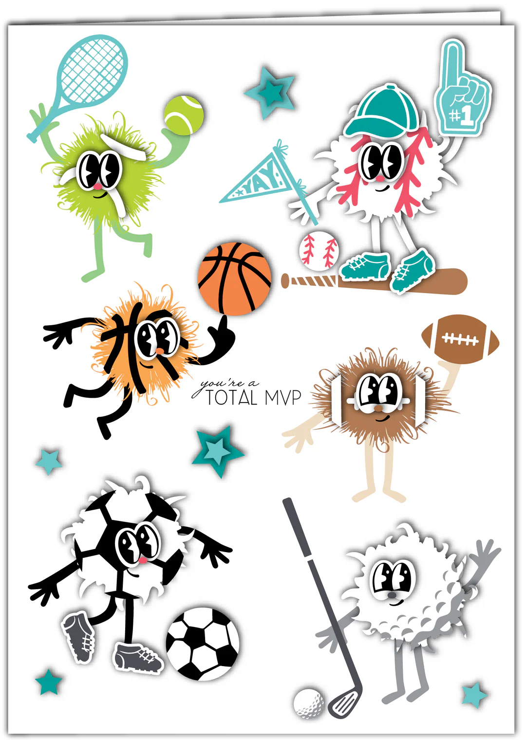 LDRS - Fuzzy Wuzzies Athletic Supporter Bum Add-On Stamp & Die Bundle