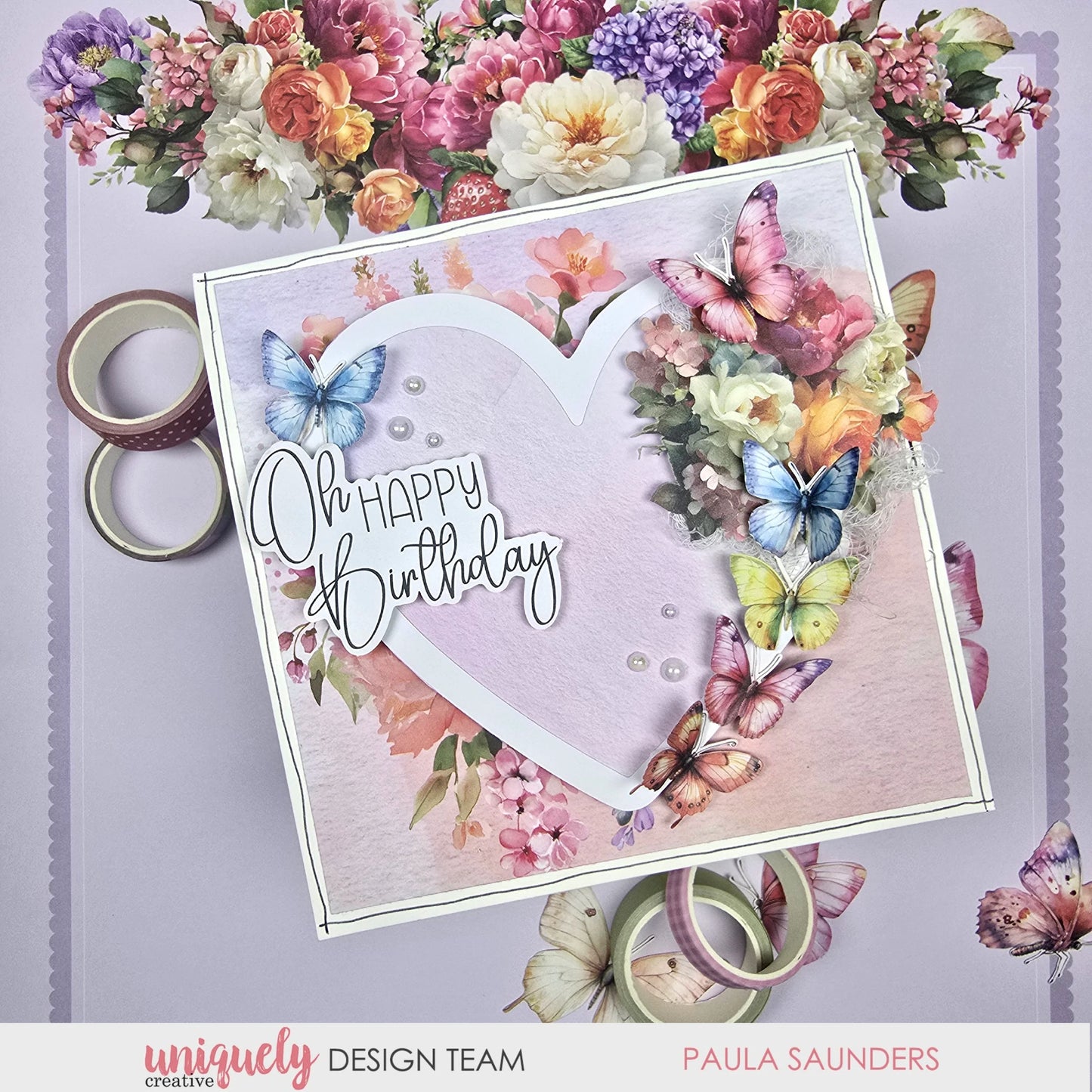 Uniquely Creative - Oh So Lovely - Hearts Overlay