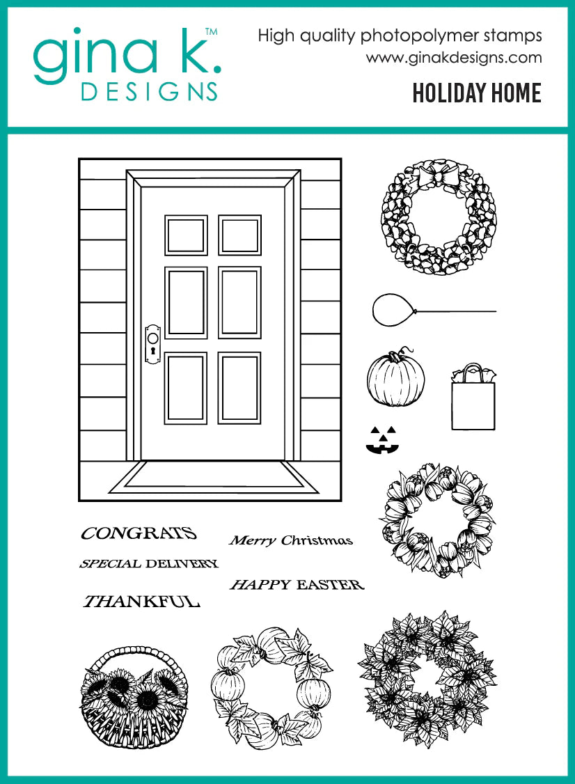 Gina K. - Holiday Home Stamp & Die Bundle