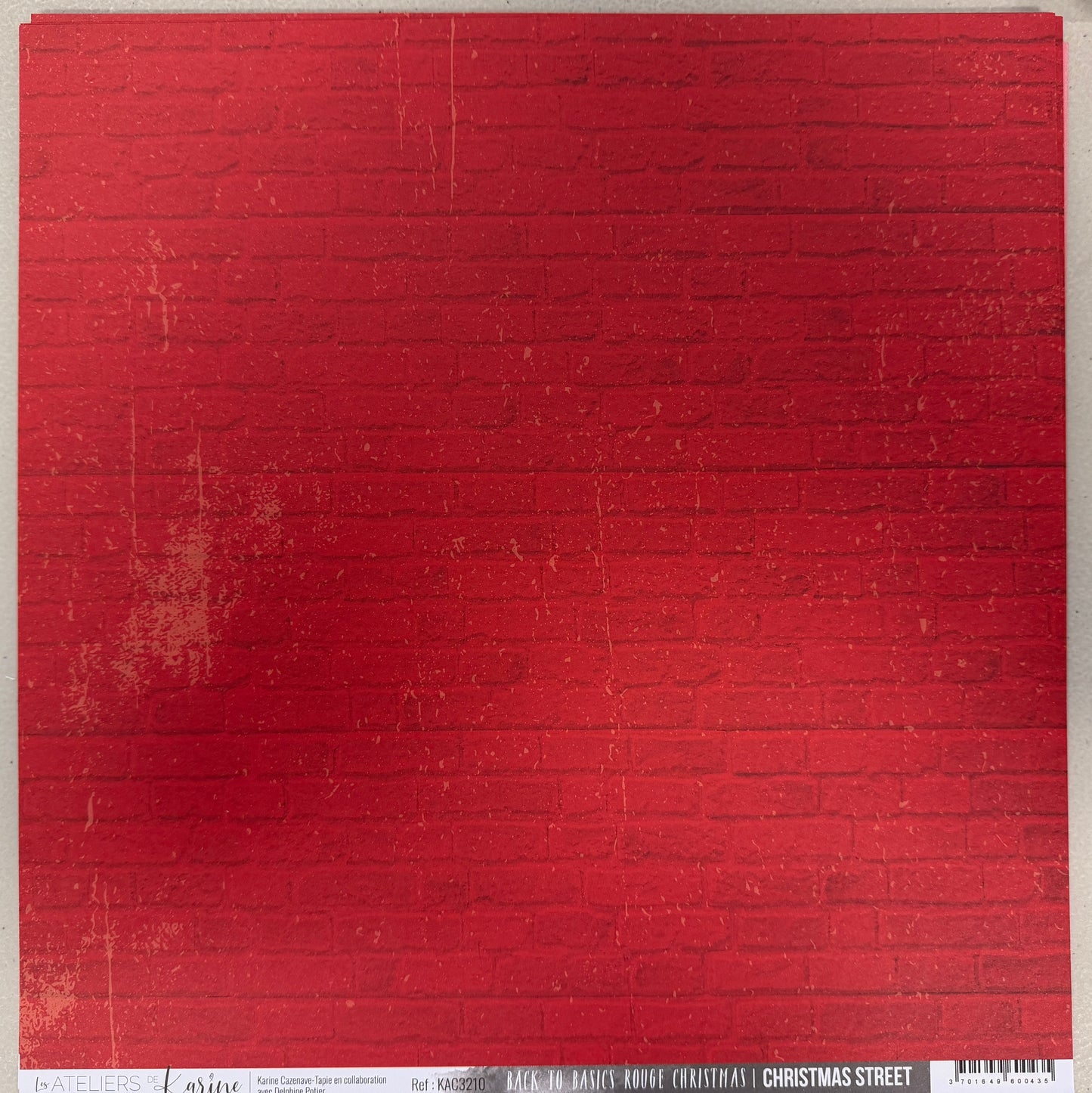 Les Ateliers de Karine - Christmas Street - Solid Cardstock: Rouge