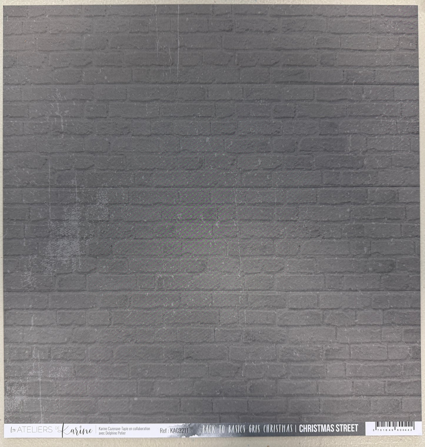 Les Ateliers de Karine - Christmas Street - Solid Cardstock: Gris