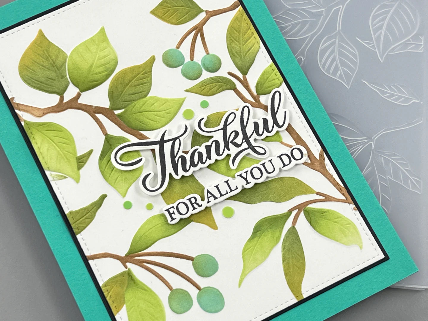 Gina K. - Serene Branches 3D Embossing Folder, Stencil & Die Bundle