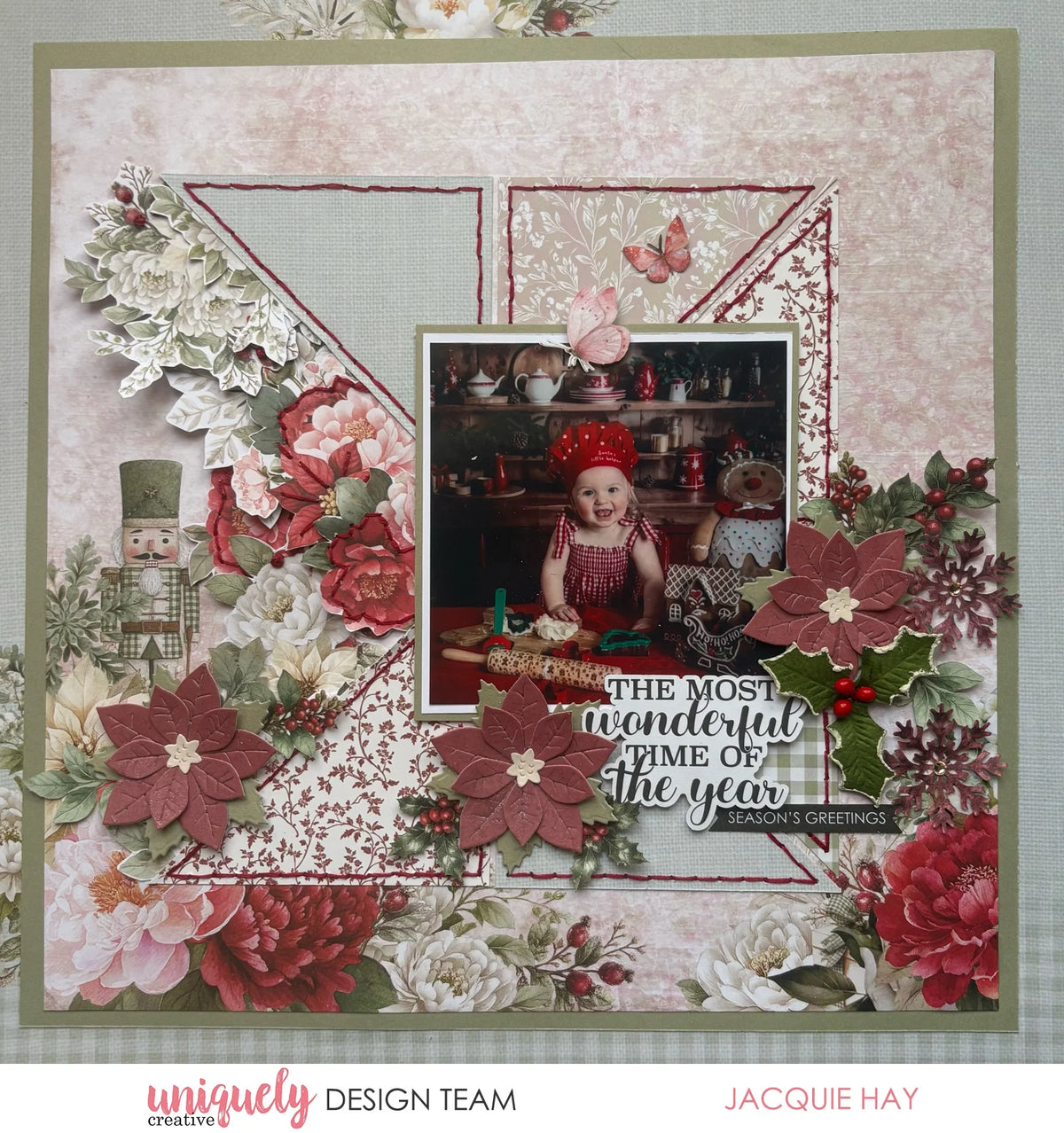Uniquely Creative - Layered Poinsettia Die Set