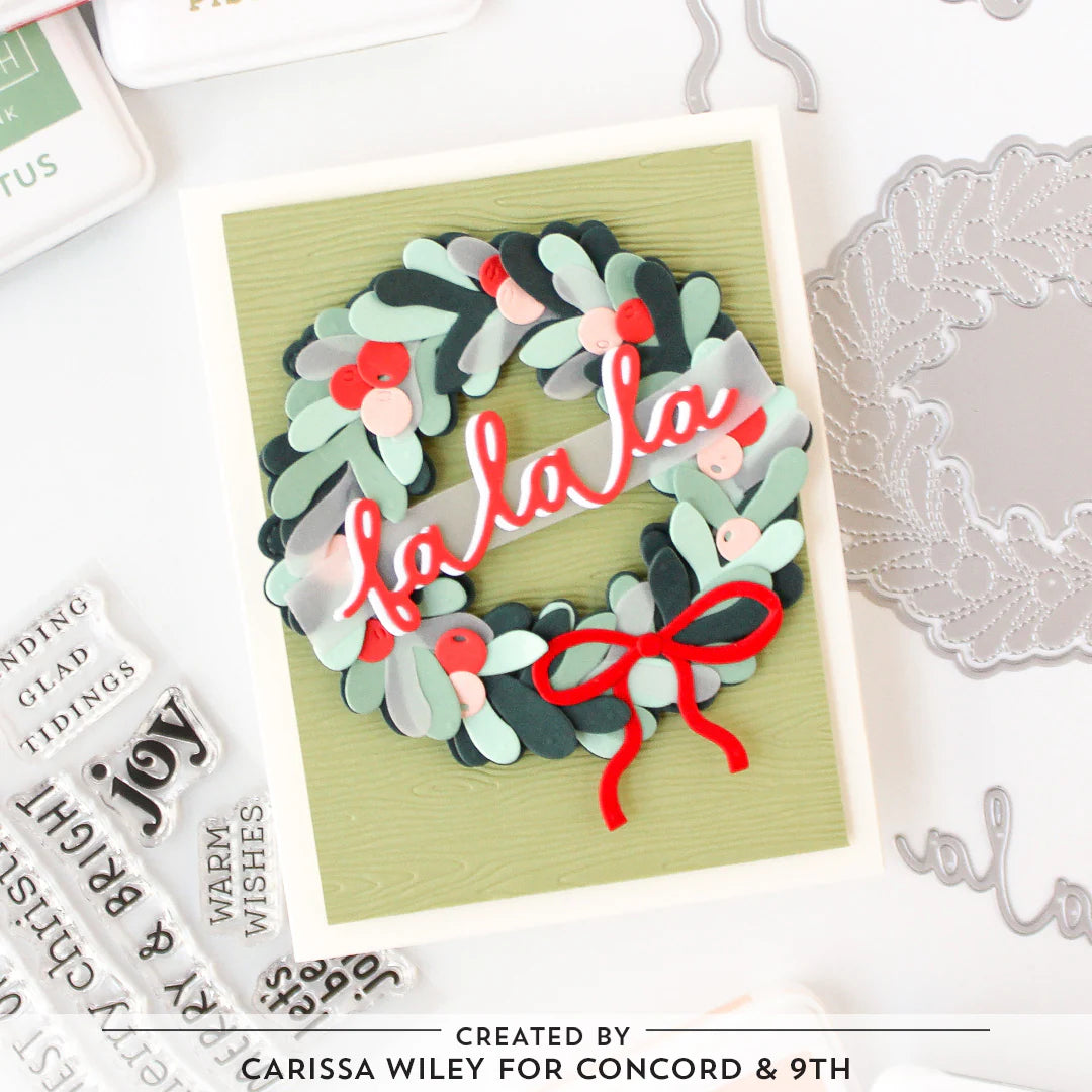 Concord & 9th - Joyful Wreath Stamp & Die Bundle