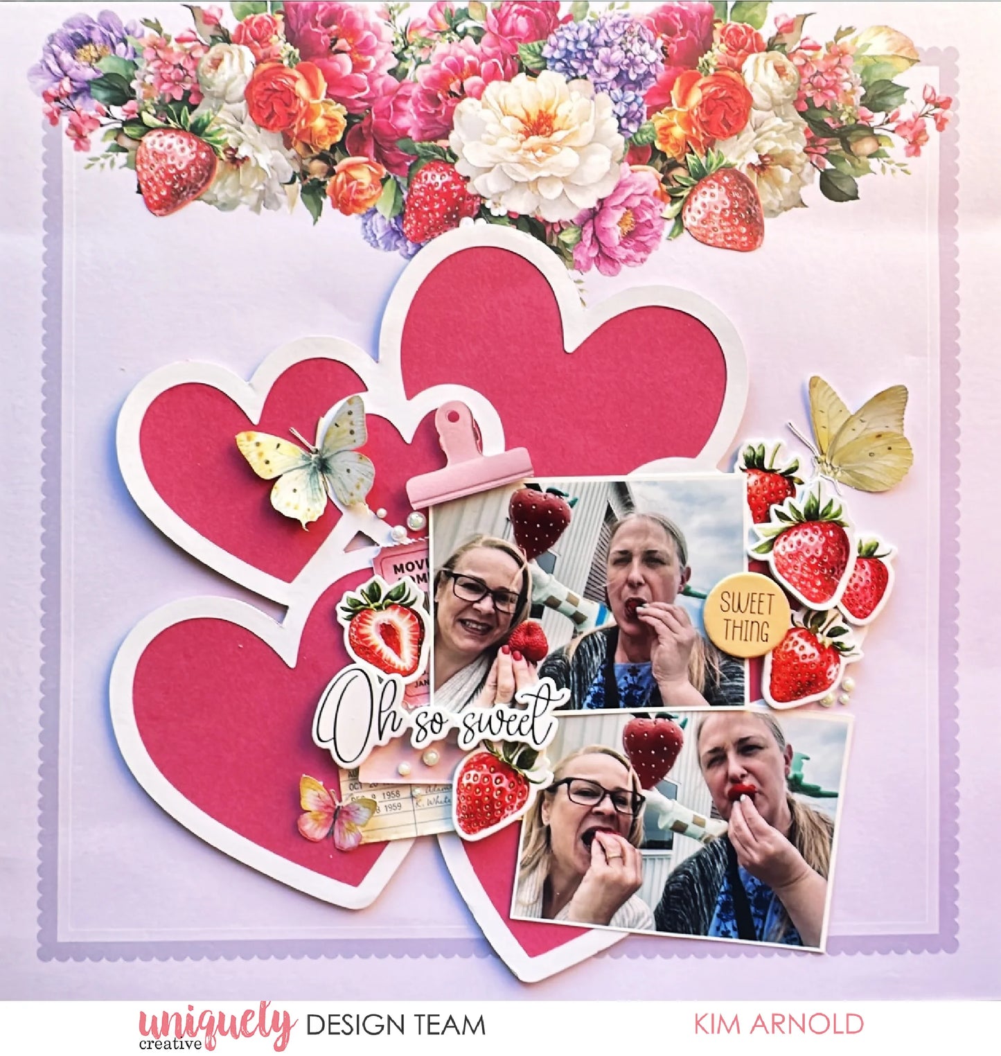Uniquely Creative - Oh So Lovely - Hearts Overlay