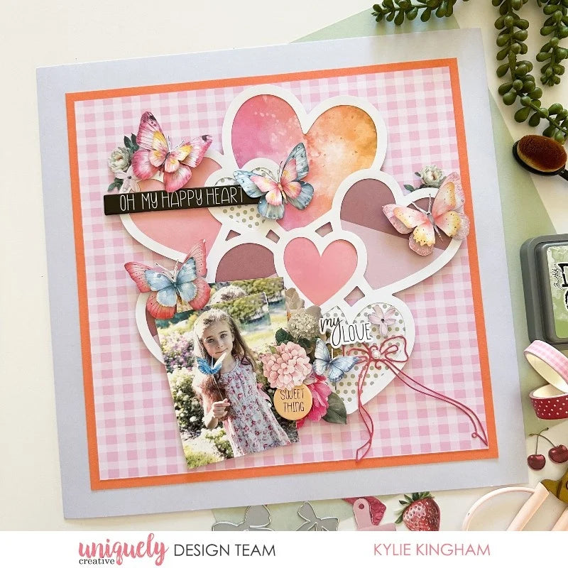 Uniquely Creative - Oh So Lovely - Hearts Overlay