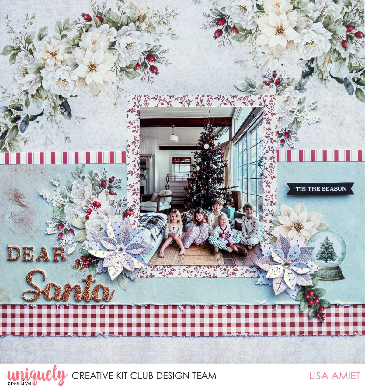 Uniquely Creative - Christmas Keepsake - Glitter Dimensional Stickers